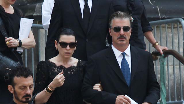 Sopranos, James Gandolfini, Funeral, Memorial Service, Remember, R.I.P., Chris Noth, Mr. Big, Julianne Margules