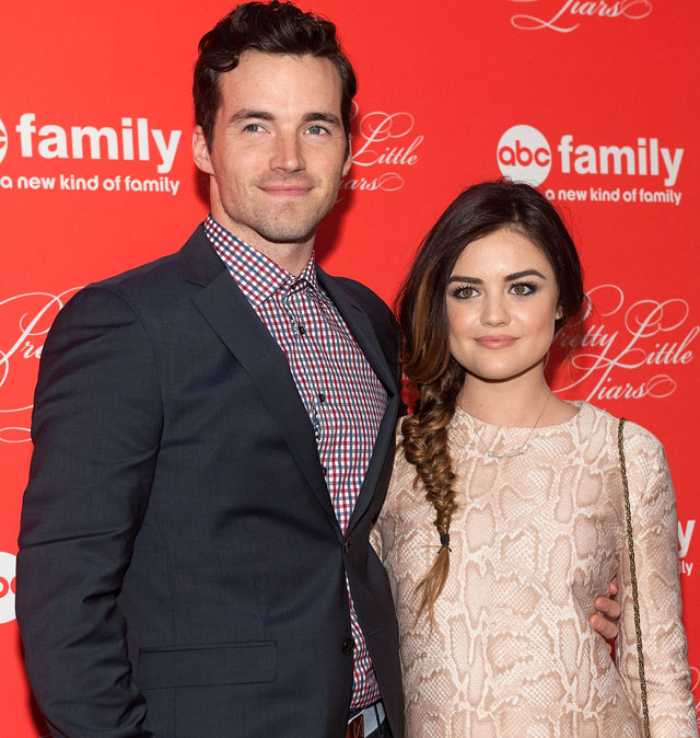 ezra and aria, ezra and aria pll, ian harding lucy hale 