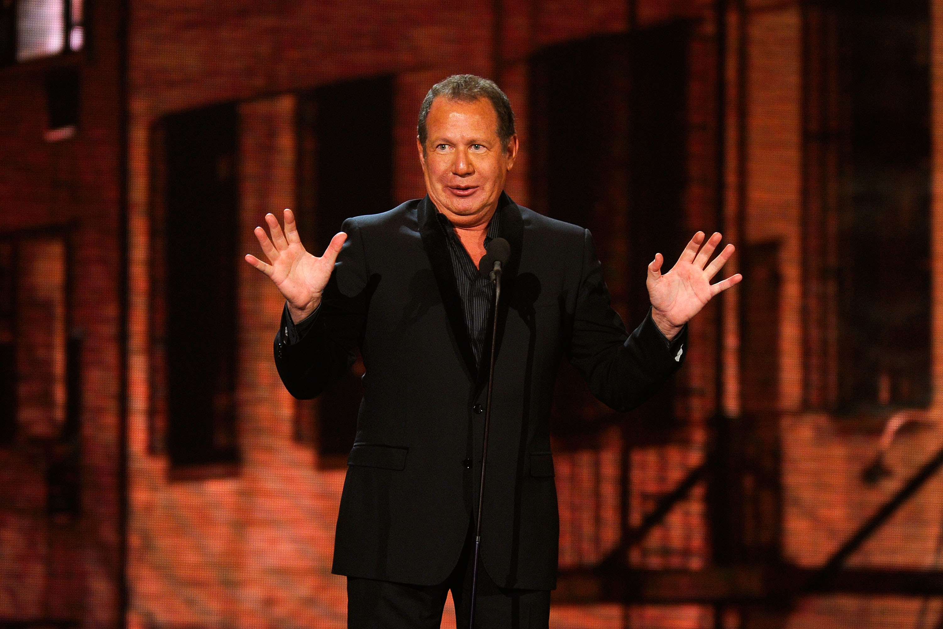 Garry Shandling speaks onstage at the First Annual Comedy Awards at Hammerstein Ballroom on March 26, 2011 in New York City.  (Getty)