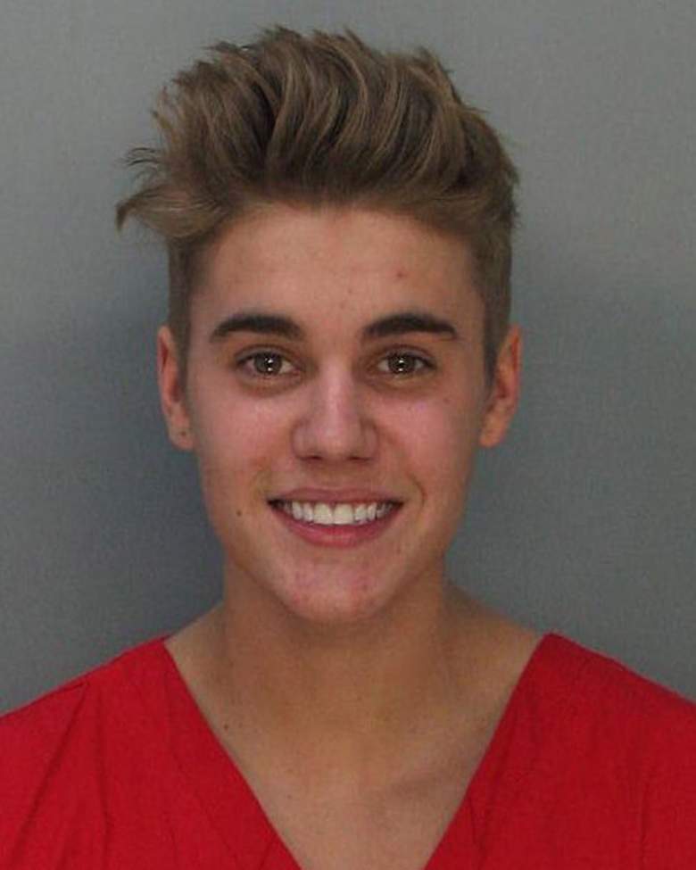 justin bieber mug shot, justin bieber arrest