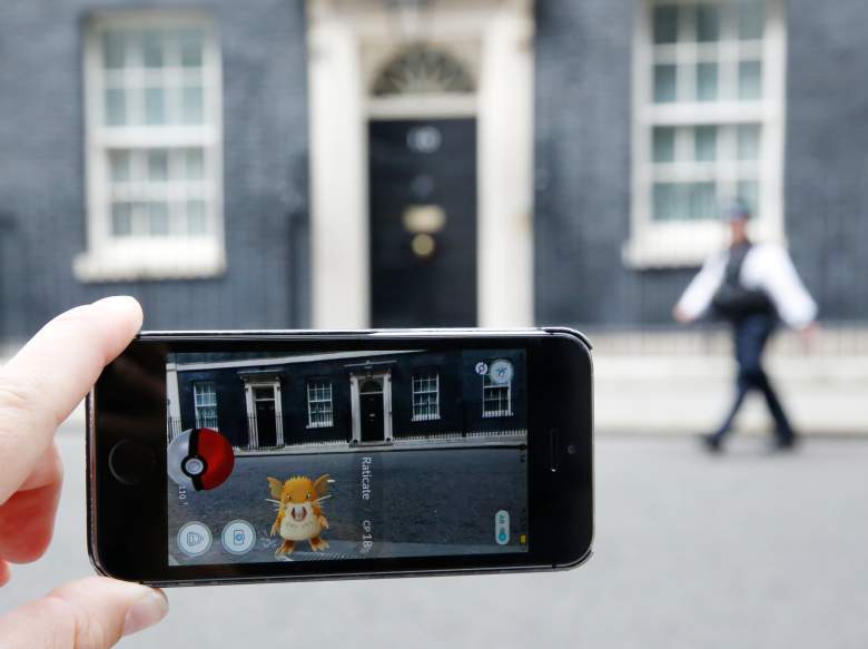 LONDON, ENGLAND - JULY 15:  A Raticate, a character  from Pokemon Go, a mobile game that has become a global phenomenon, on July 15, 2016, in Downing St , London, England. The app lets players roam using their phone's GPS location data and catch Pokemon to train and battle.The game has added millions to the value of Nintendo, which part-owns the franchise. (Photo by Olivia Harris/Getty Images)