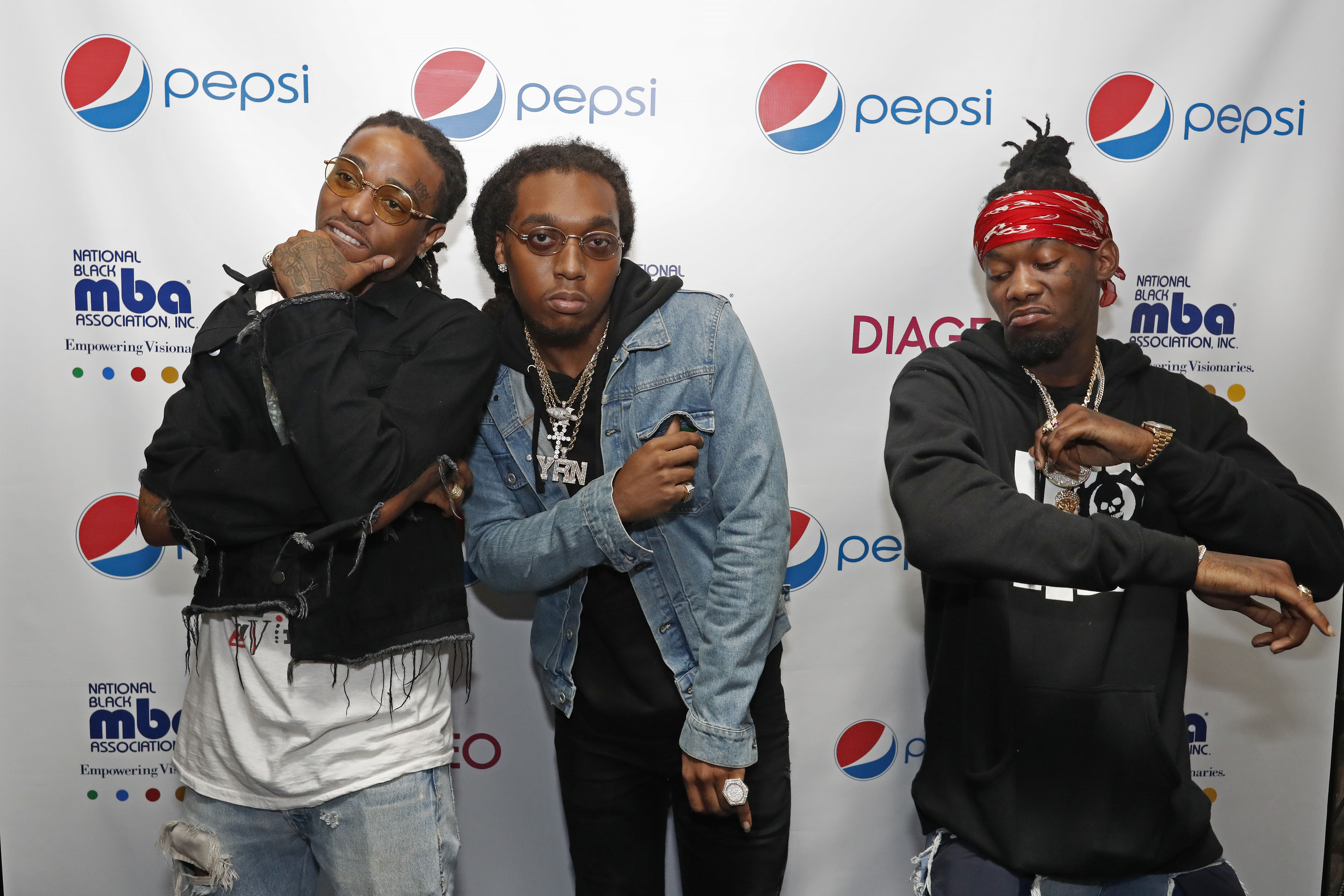 Migos attend the 2nd Annual Pepsi MBA Live at The Metropolitan on October 14, 2016 in New Orleans, Louisiana. (Photo by Tyler Kaufman/Getty)