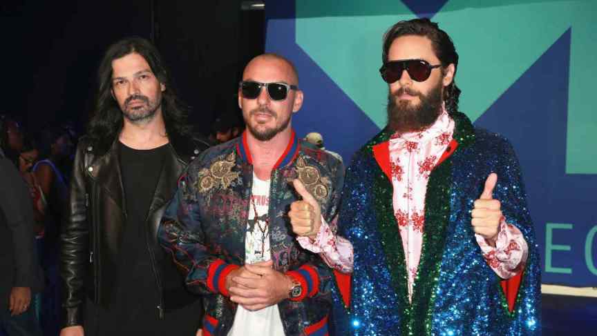 30 Seconds to Mars Red Carpet, 30 Seconds to Mars VMAs, Jared Leto 30 Seconds to Mars