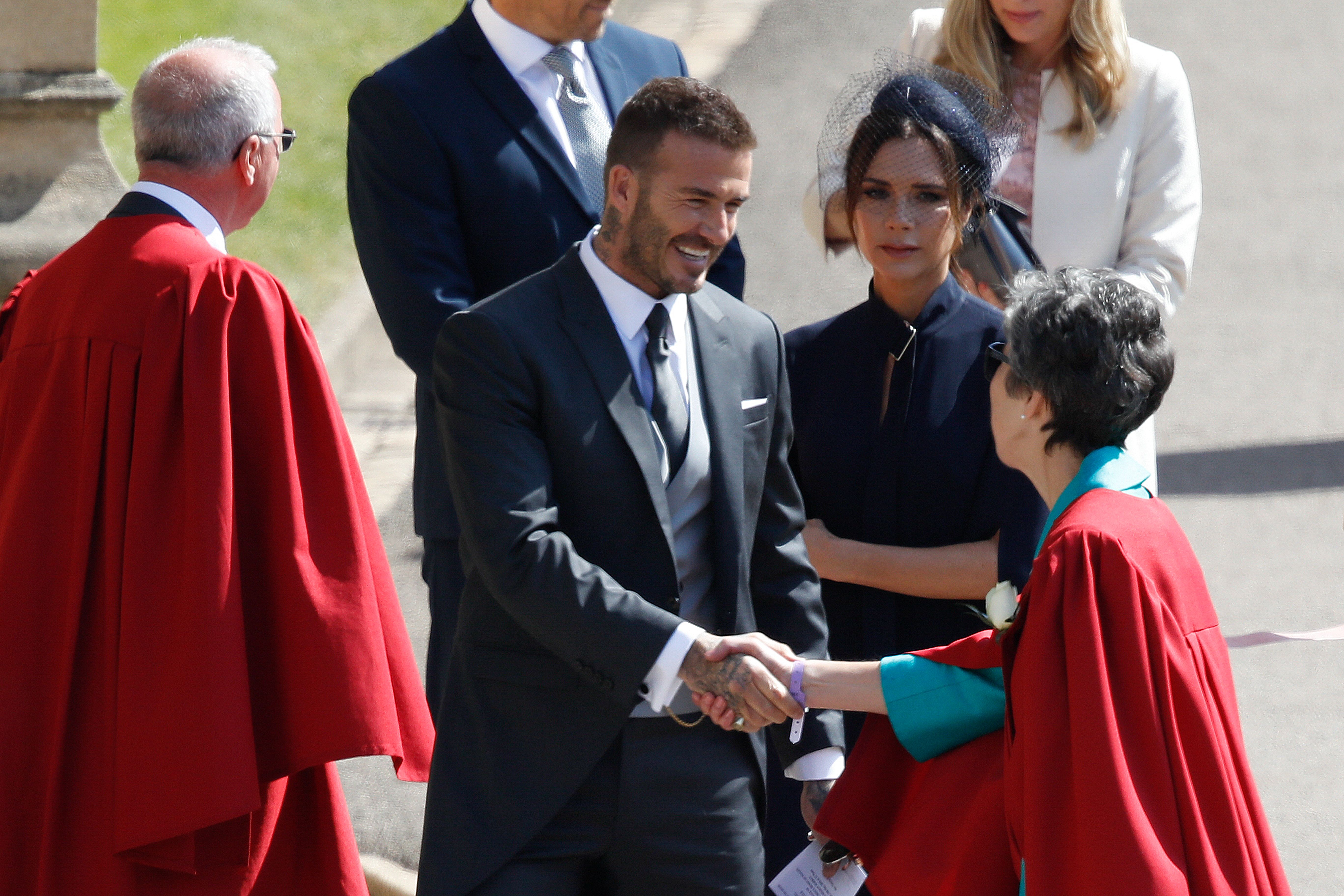 Victoria Beckham Prince Harry Wedding