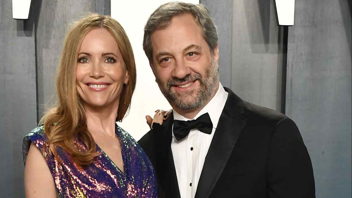 Judd Apatow and Leslie Mann