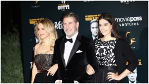 Ella Travolta with her parents