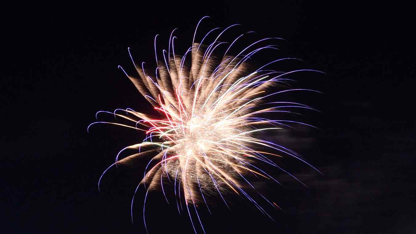 New Year's Eve fireworks and countdown timers