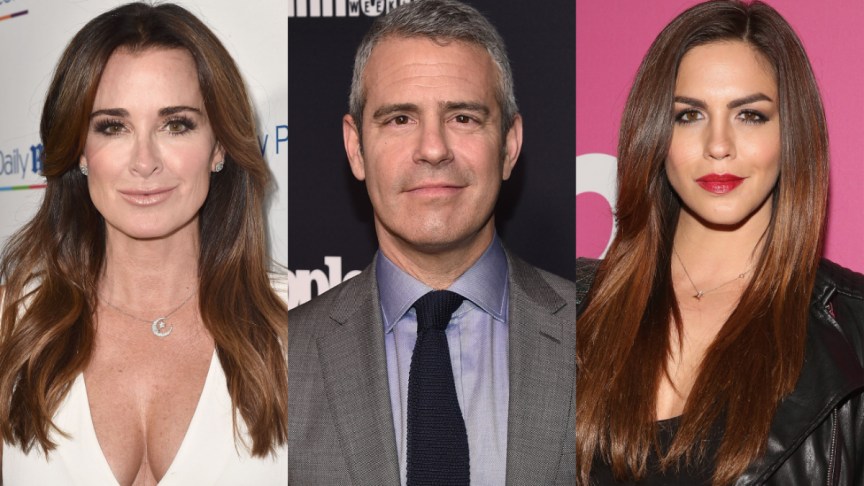 Kyle Richards, Andy Cohen, and Katie Maloney