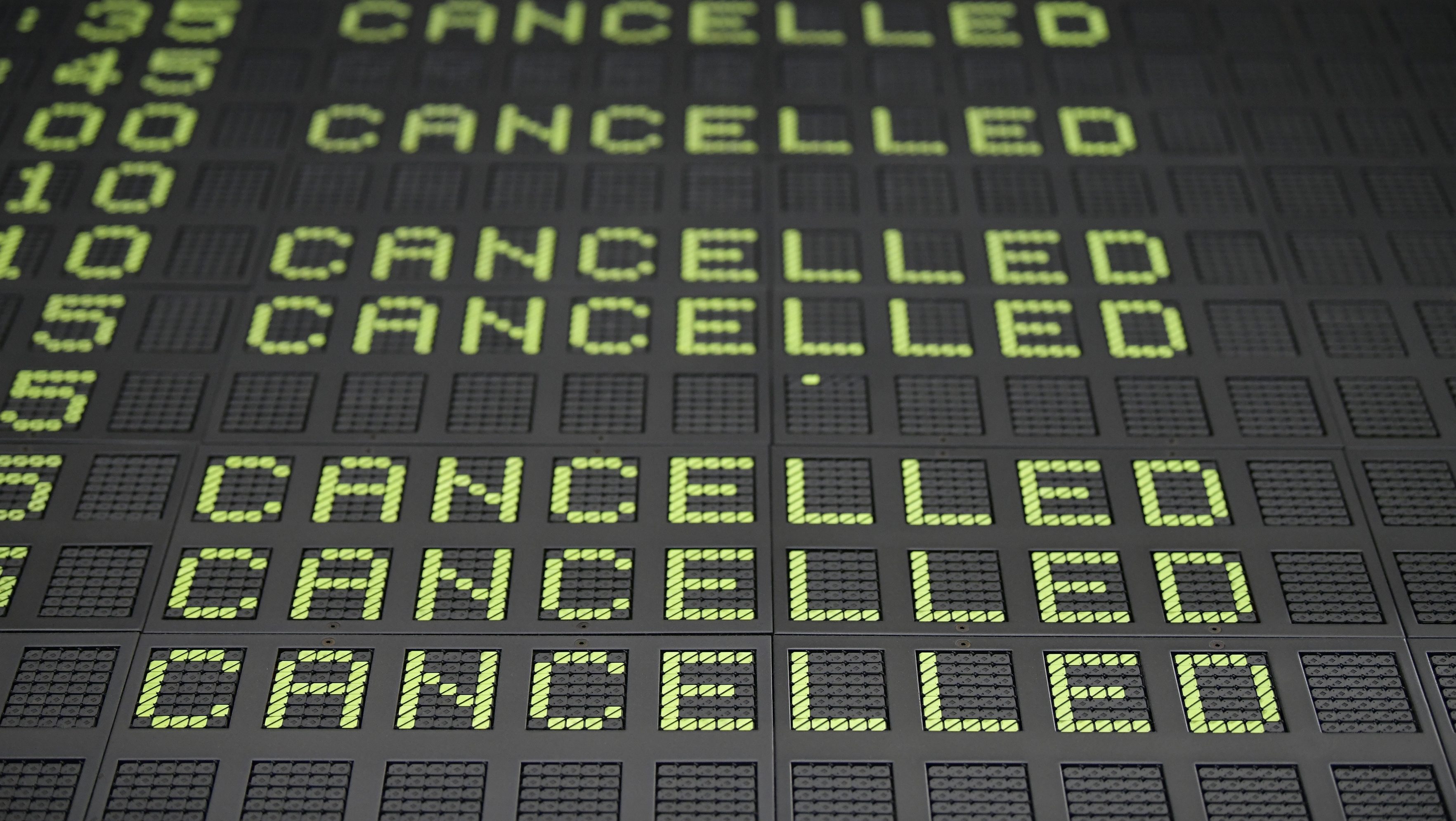 Canceled sign.