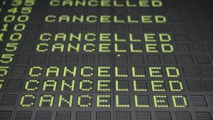 Canceled sign.