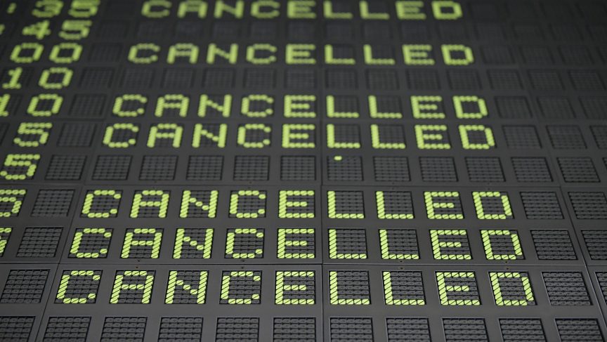 Canceled sign.