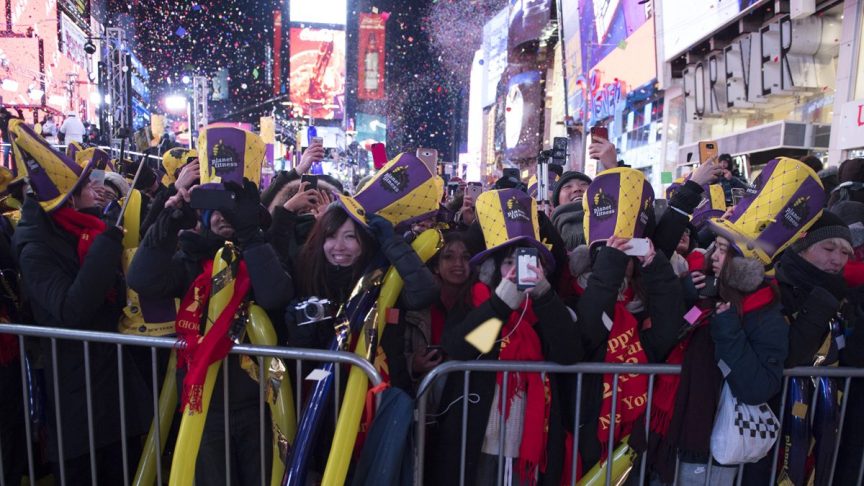 New Year's Eve crowd