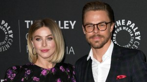 Julianne and Derek Hough.