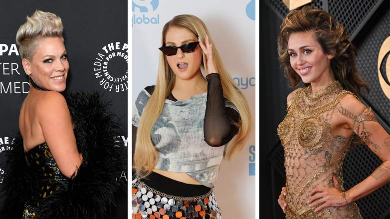 Pink, Meghan Trainor, Miley Cyrus