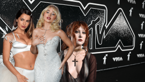 Addison Rae, Sabrina Carpenter, and Chappell Roan at the 2024 VMAs.