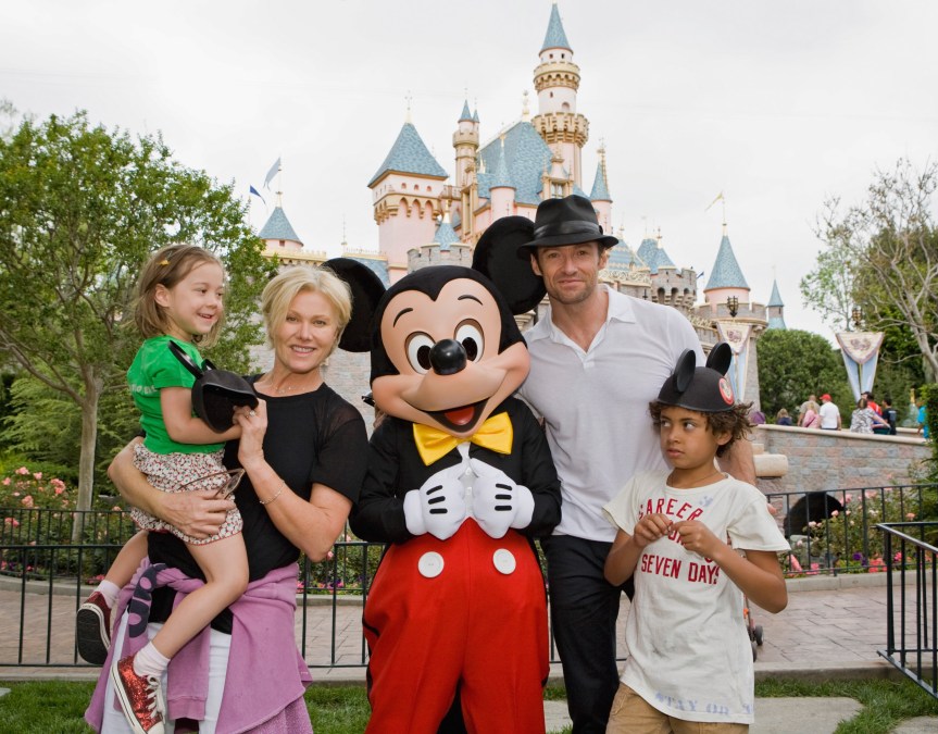 Jackman and Furness with their children