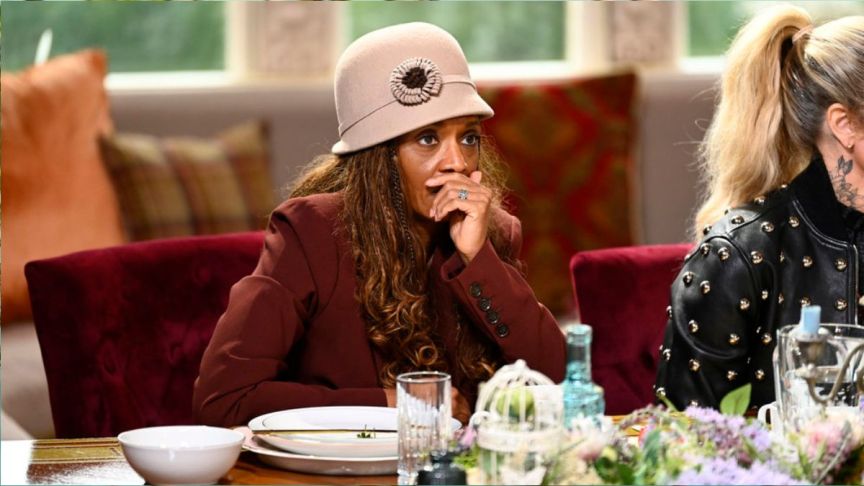 The Traitors season 3 star and last remaining Traitor Danielle Reyes at the breakfast table