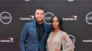 Travis Kelce and his ex-girlfriend Kayla Nicole at the Espy's