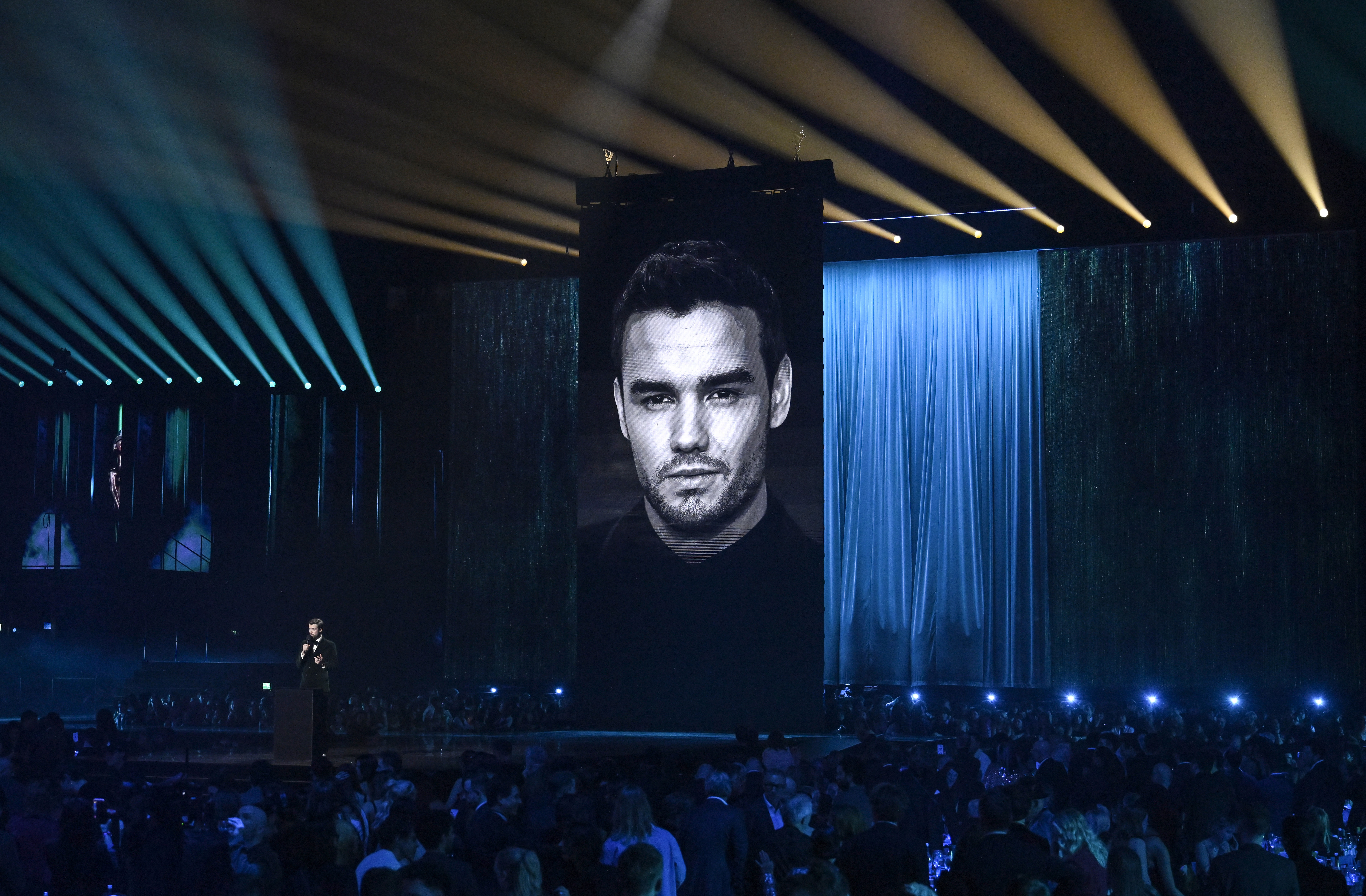 A Liam Payne tribute during The BRIT Awards 202