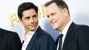 John Stamos and Dave Coulier at the premiere of Netflix's 'Fuller House'