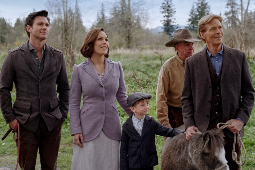 Nathan, Elizabeth, Little Jack, Bill and a pony