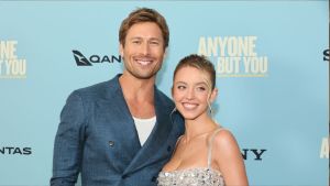Glen Powell and Sydney Sweeney attend Columbia Pictures' "Anyone But You" New York Premiere at AMC Lincoln Square Theater on December 11, 2023