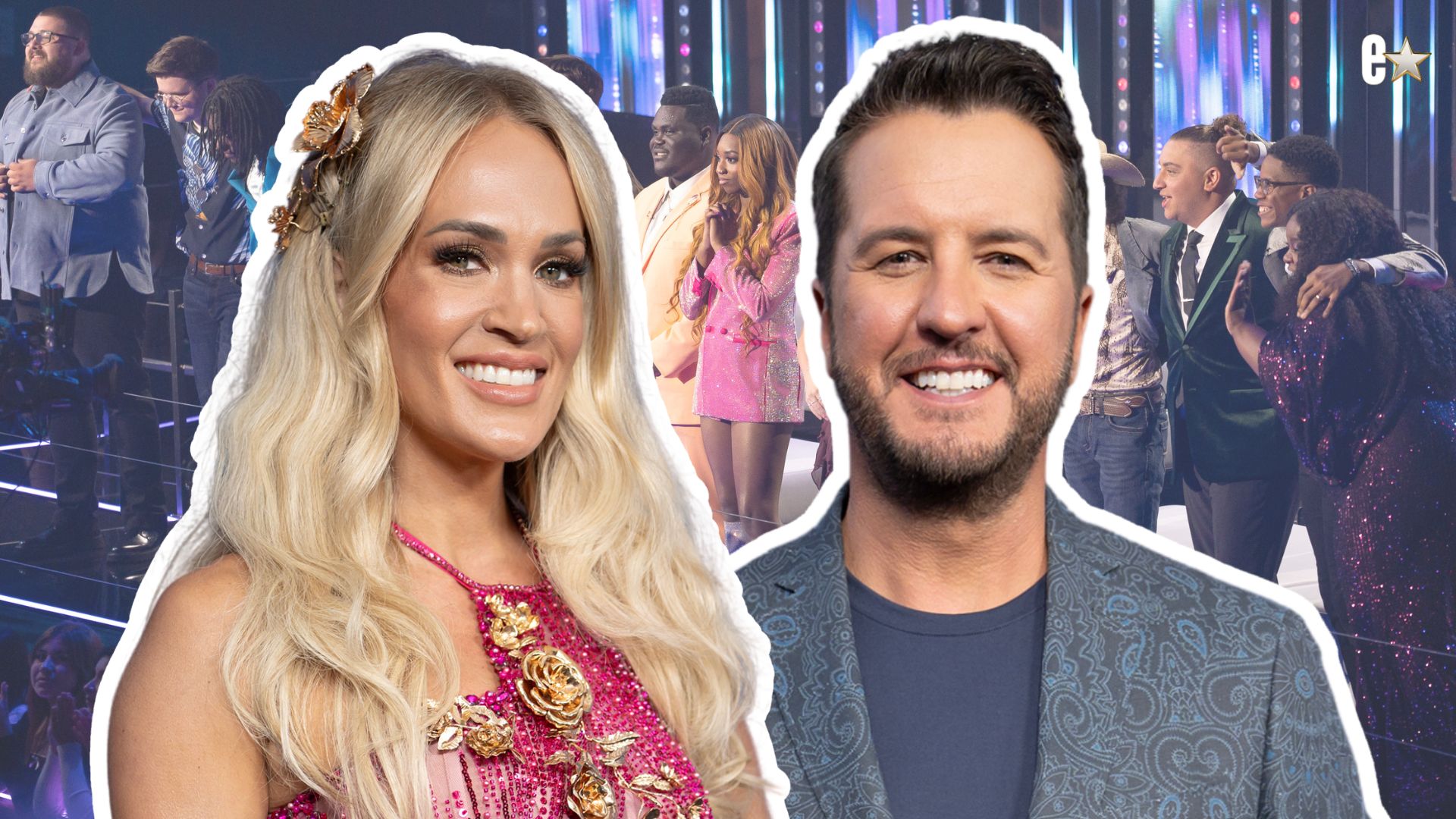 Carrie Underwood, Luke Bryan and the 2025 top 14 "American Idol" contestants