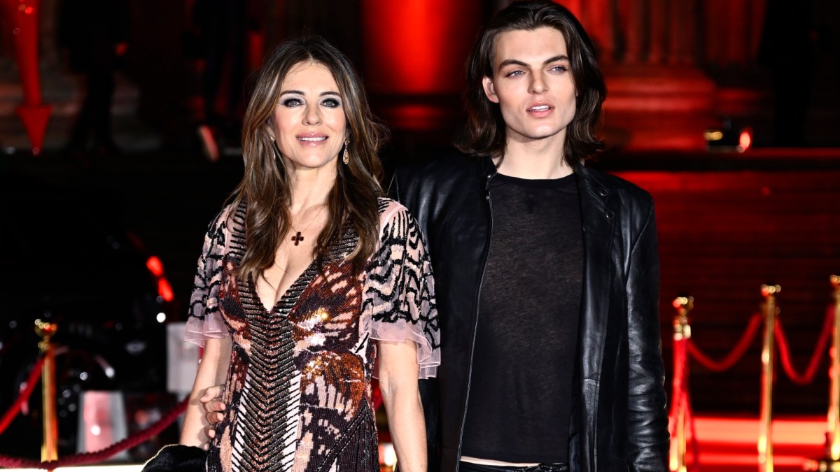 Elizabeth Hurley and son, Damian Hurley