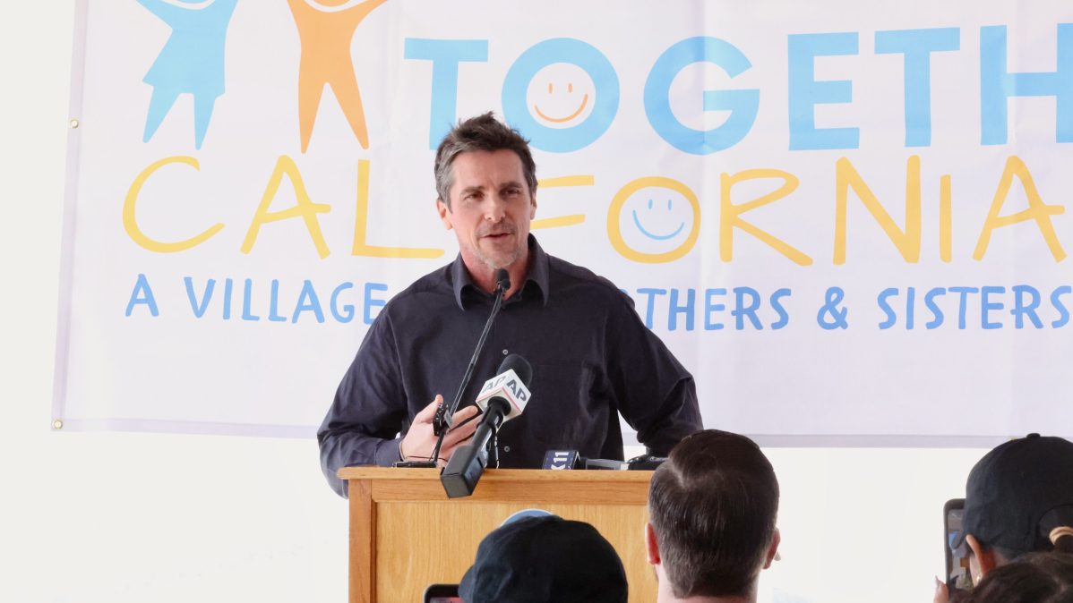 Christian Bale Speaking at Together California's Foster Care Center Ground Breaking (2024)