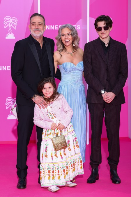 Jeffrey Dean Morgan, George Virginia Morgan, Hilarie Burton and Augustus Morgan