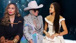 Beyonce With Tina Knowles and Blue Ivy