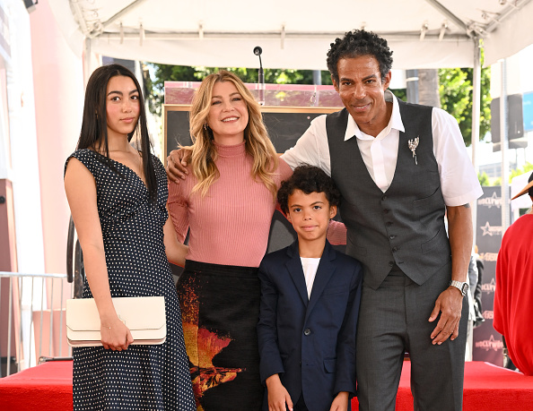 Stella Luna Ivery, Ellen Pompeo, Eli Ivery, and Chris Ivery