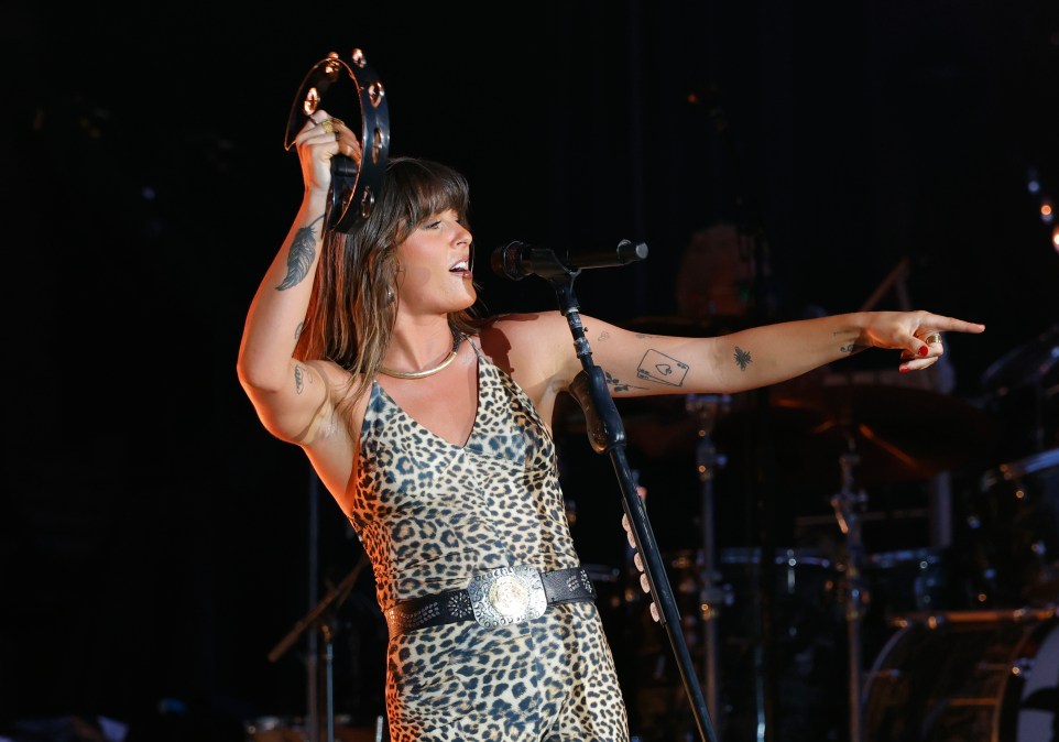 Ella Langley performing on stage