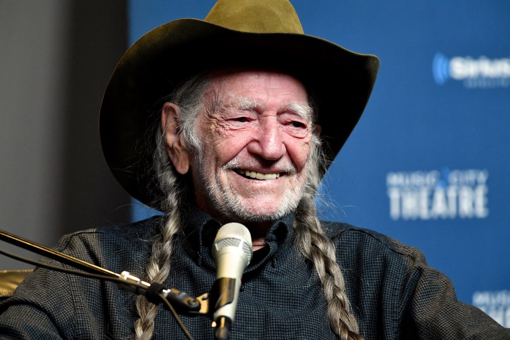 Willie Nelson smiling