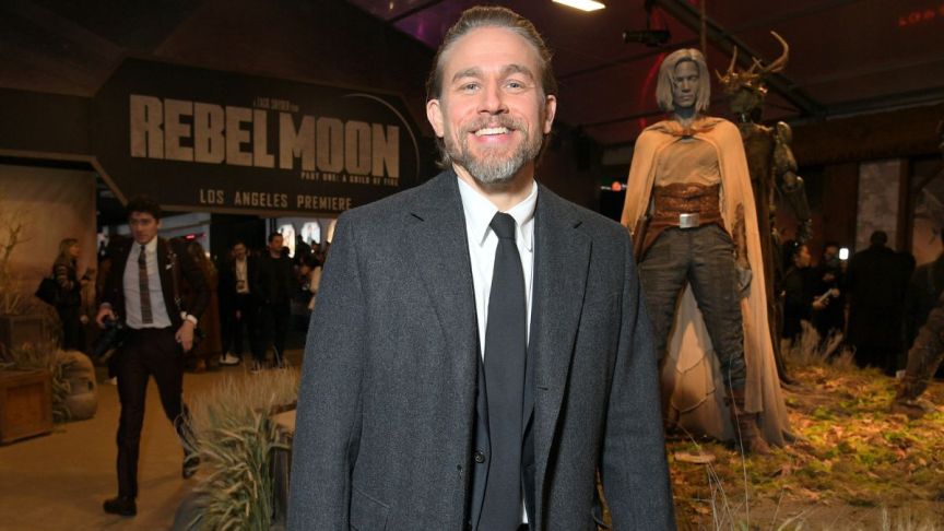 Charlie Hunnam attends the Netflix Premiere of Zack Snyder's REBEL MOON - Part One: A Child of Fire at TCL Chinese Theatre on December 13, 2023