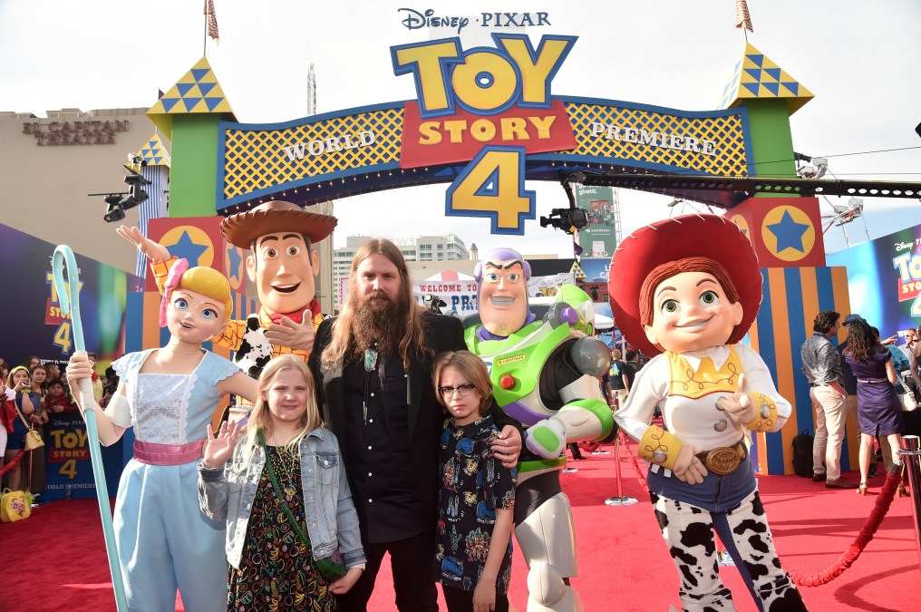 Chris Stapleton with Ada and Waylon Stapleton, 2019