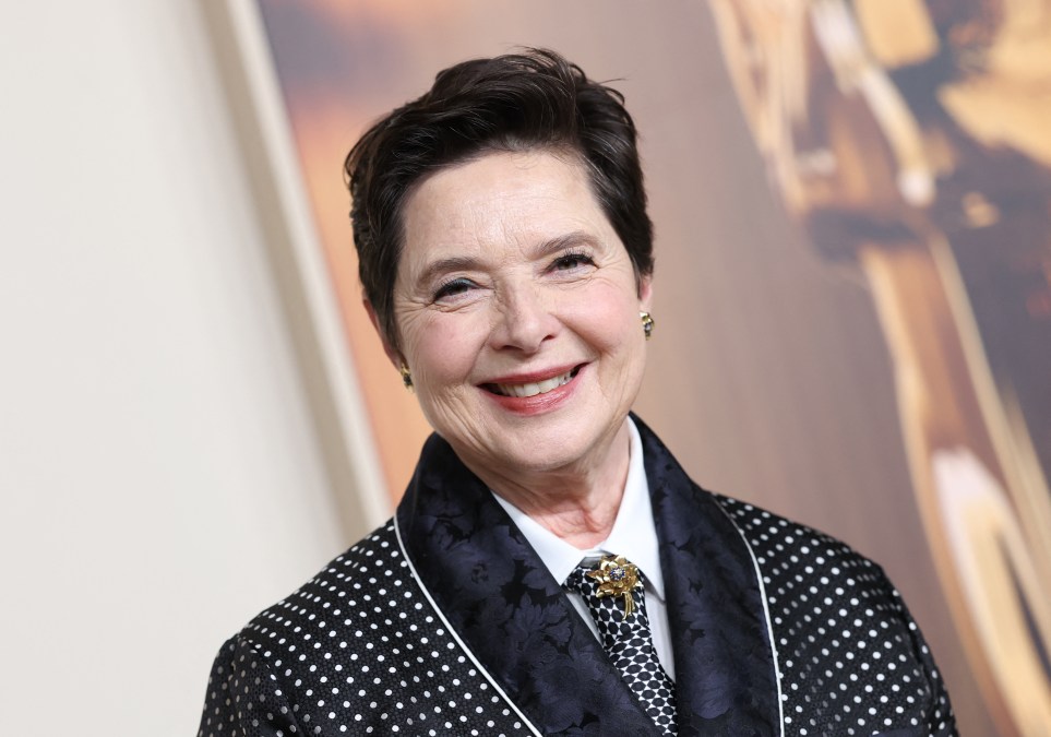 Italian-US actress Isabella Rossellini 
