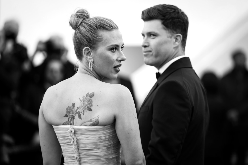 Scarlett Johansson and Colin Jost 