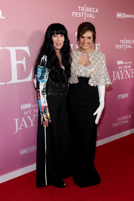 Cher and Mariska Hargitay at Carnegie Hall on June 13, 2025 in New York City.