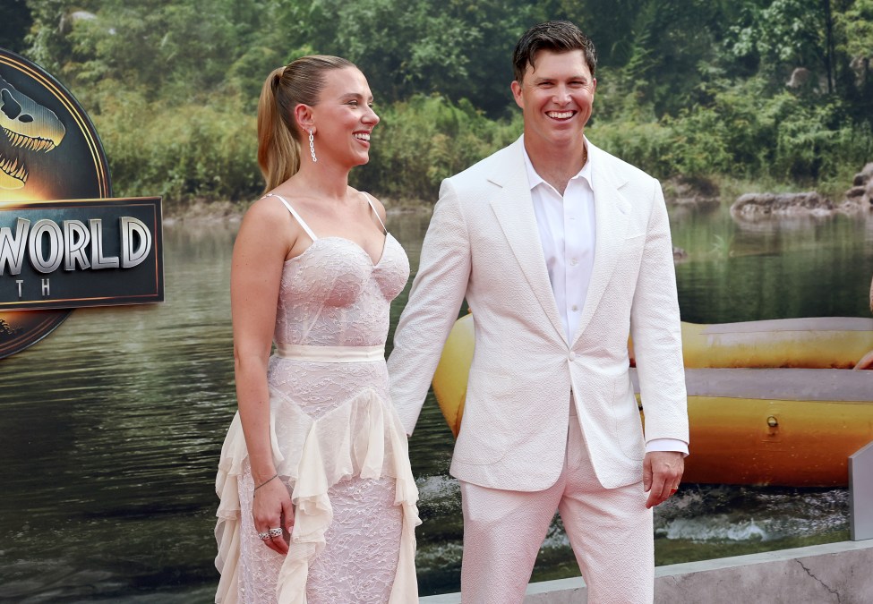 Scarlett Johansson and Colin Jost