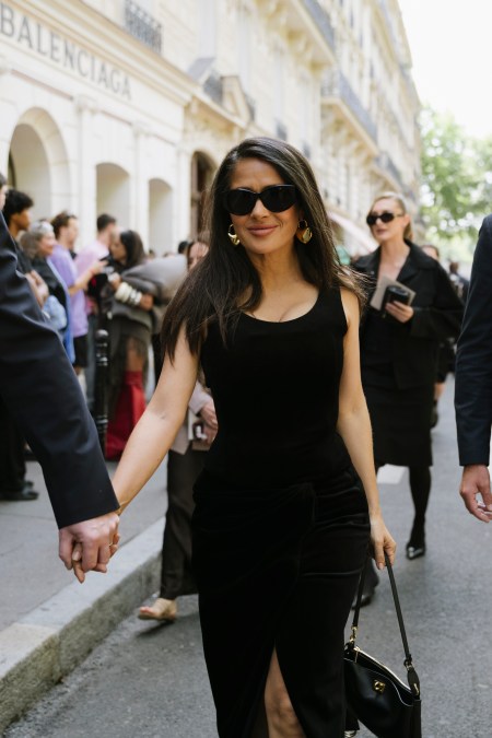 Salma Hayek attends the Balenciaga Haute Couture Fall/Winter 2025/2026