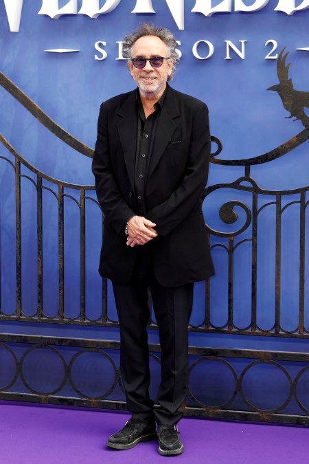 Tim Burton attends the "Wednesday" Season 2, Part 1 Global Premiere in 2025