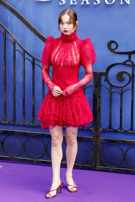 Emma Myers attends the "Wednesday" Season 2, Part 1 Global Premiere in 2025