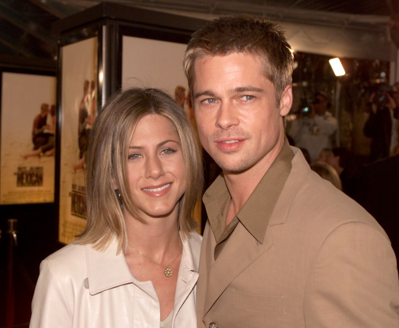 Brad Pitt and Jennifer Aniston at the premiere of 'The Mexican' 