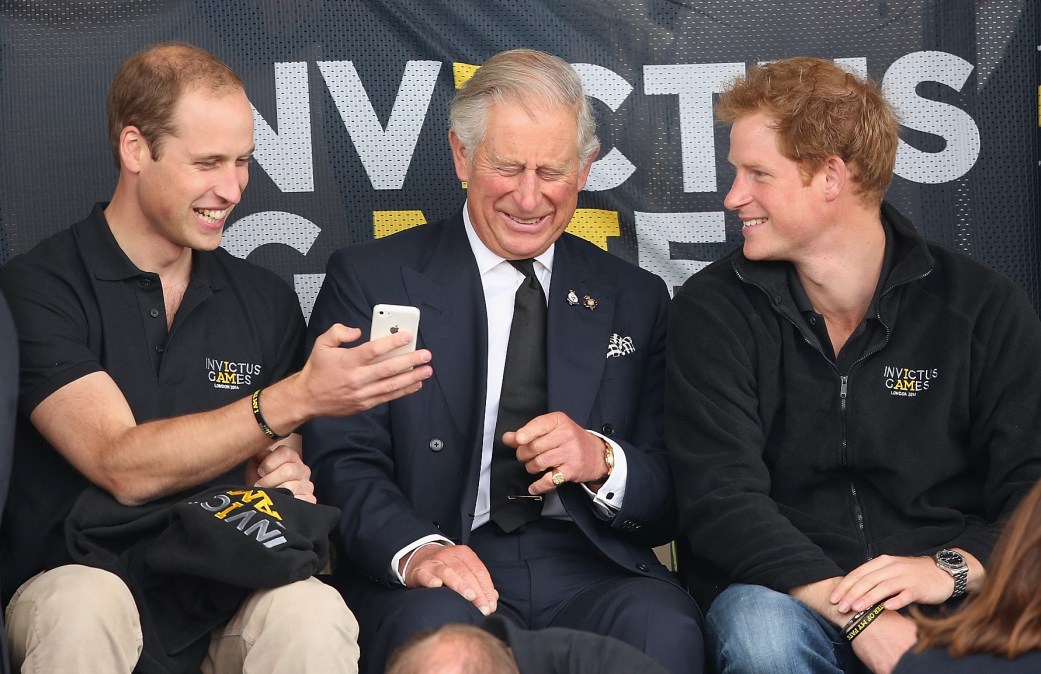 Prince William, Duke of Cambridge, Prince Harry and Prince Charles, Prince of Wales