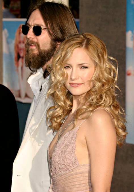 Actress Kate Hudson with her husband singer/songwriter Chris Robinson