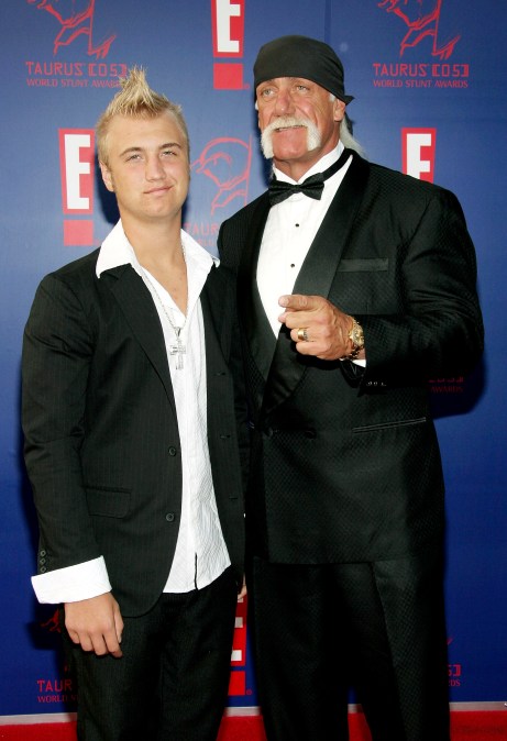 Actor Hulk Hogan and his son Nick