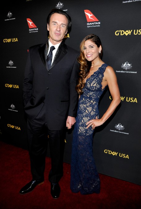Actors Julian McMahon (L) and Kelly