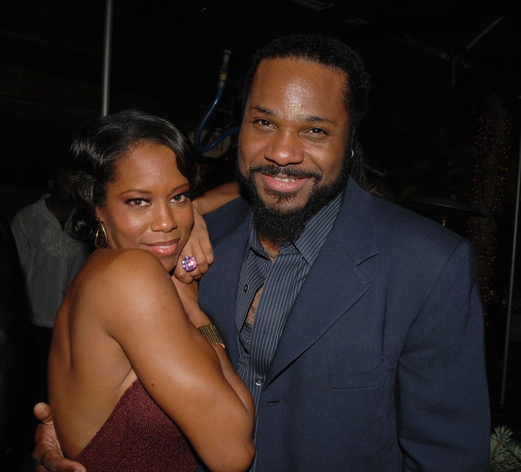Actors Regina King (L) and Malcolm-Jamal Warner 