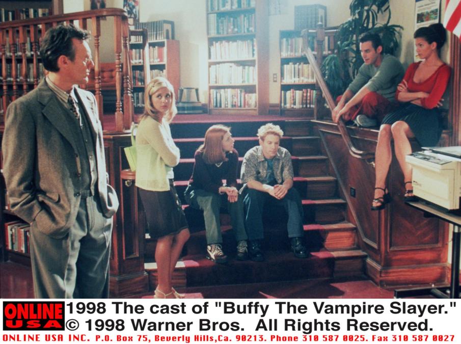 Anthony Stewart Head, Sarah Michelle Gellar, Alyson Hannigan, Seth Green, Nicholas Brendon and Charisma Carpenter